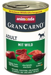 Produktbild von animonda GranCarno Original Nassfutter Hund Adult Wild - 12 x 400 g