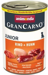 Produktbild von animonda GranCarno Original Nassfutter Hund Junior Rind und Huhn - 24 x 400 g