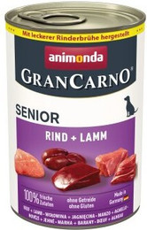 Produktbild von animonda GranCarno Original Nassfutter Hund Senior Rind und Lamm - 24 x 400 g