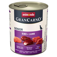 Produktbild von Animonda GranCarno Senior Rind und Lamm - 6 x 800 g