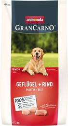 Produktbild von animonda GranCarno Senior Trockenfutter Geflügel + Rind - 12 kg