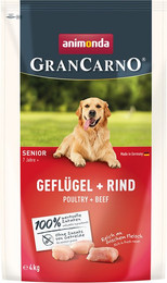 Produktbild von animonda GranCarno Senior Trockenfutter Geflügel + Rind - 4 kg