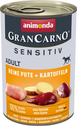 Produktbild von Animonda GranCarno Sensitiv Adult Reine Pute + Kartoffeln - 6 x 400 g