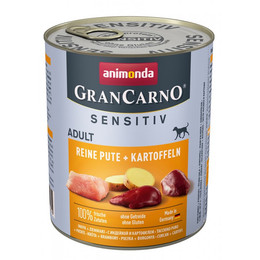 Produktbild von Animonda GranCarno Sensitiv Adult Reine Pute + Kartoffeln - 6 x 800 g
