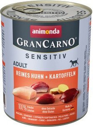 Produktbild von animonda GranCarno Sensitiv Nassfutter Hund Adult Huhn und Kartoffel - 6 x 800 g