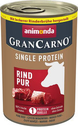 Produktbild von animonda GranCarno single protein Rind pur 6x400g