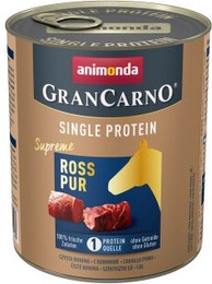 Produktbild von animonda GranCarno Single Protein Supreme Nassfutter Hund Adult Ross pur - 12 x 800 g