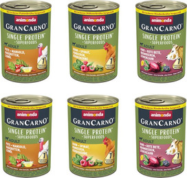 Produktbild von animonda GranCarno Superfoods Nassfutter für Hunde Adult - 6 x 400 g