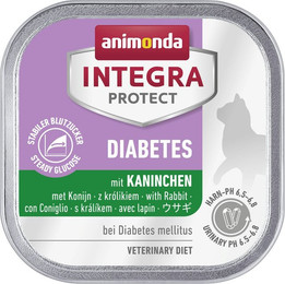 Produktbild von animonda Integra Protect Diabetes 100g Schale Katzennassfutter Sparpaket 32 x 100 Gramm mit Kaninchen