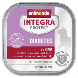 Produktbild von Animonda Integra Protect Diabetes Katzenfutter mit Rind - 16 x 100 g