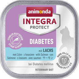 Animonda Integra Protect Diabetes Katzenfutter - Schälchen - Lachs - 16 x 100 g – Bild 1 von 2