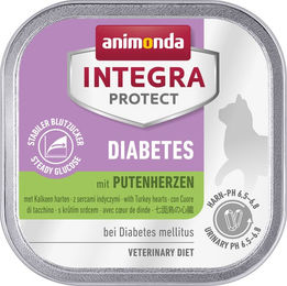 Animonda Integra Protect Diabetes Katzenfutter - Schälchen - Putenherz - 16 x 100 g – Bild 1 von 2
