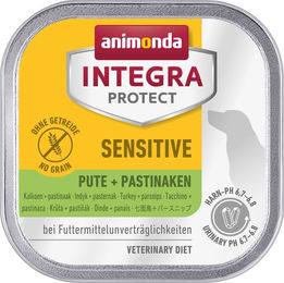 animonda INTEGRA PROTECT Hundefutter nass Sensitive mit Pute + Pastinake (11 x 150g), von Veterinären empfohlen bei Futterallergie, Hochwertiges Diätalleinfutter für Hunde bei Futtermittelallergie – Bild 1 von 4