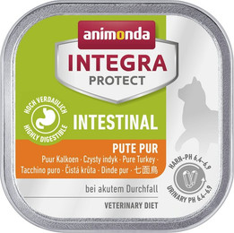 Produktbild von animonda Integra Protect Intestinal 100g Katzennassfutter Sparpaket 32 x 100 Gramm Pute pur