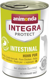 Produktbild von animonda INTEGRA PROTECT Intestinal Huhn Pur (6 x 400 g), Hunde Diätfutter bei Durchfall & Erbrechen, Hundefutter mit Huhn und Reis, leicht verdauliches Nassfutter für Hunde