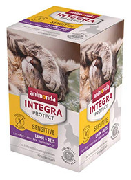 Produktbild von animonda INTEGRA PROTECT Katzenfutter nass Sensitive Lamm und Reis - 6 x 100 g