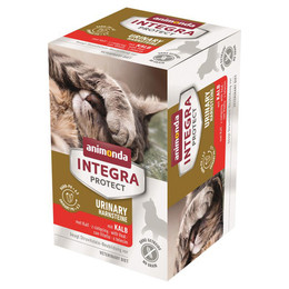 Produktbild von animonda INTEGRA PROTECT Katzenfutter nass Urinary Struvitstein Kalb - 6 x 100 g