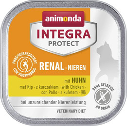 Produktbild von animonda Integra Protect Niere 100g Schale Katzennassfutter Sparpaket 32 x 100 Gramm mit Huhn