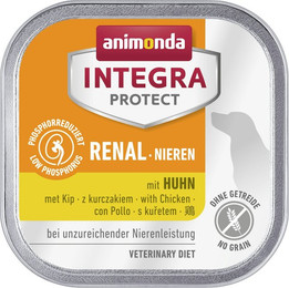 Produktbild von animonda Integra Protect Nieren 150g Schale Hundenassfutter Sparpaket 22 x 150 Gramm Huhn