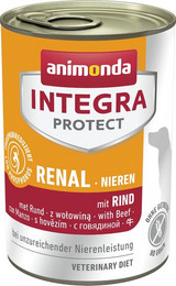 Produktbild von animonda Integra Protect Nieren 400g Dose Hundenassfutter Sparpaket 12 x 400 Gramm Rind