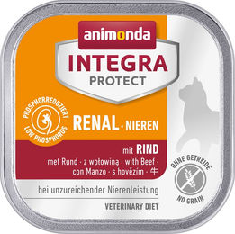 Animonda Integra Protect Nieren Katzenfutter - Schälchen - Rind - 16 x 100 g – Bild 1 von 2