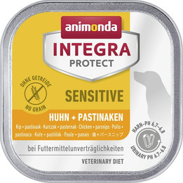 Produktbild von animonda Integra Protect Sensitive 150g Schale Hundenassfutter Sparpaket 22 x 150 Gramm Huhn + Pastinaken