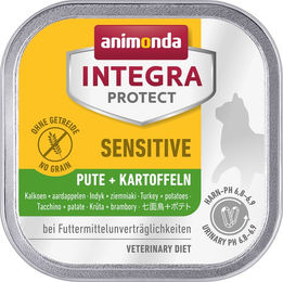 Animonda Integra Protect Sensitive Katzenfutter - Schälchen - Pute & Kartoffel - 16 x 100 g – Bild 1 von 2