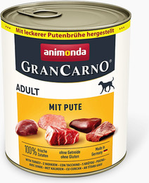 Produktbild von animonda Sparpaket 12x800g Adult Pute Gran Carno
