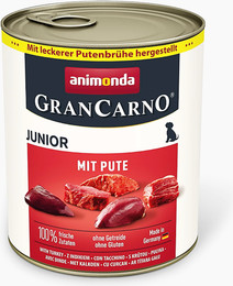 Produktbild von animonda Sparpaket 12x800g Junior Pute Gran Carno