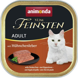 Produktbild von animonda Vom Feinsten Adult 100g Schale Katzennassfutter 32 x 100 Gramm Hühnchenleber
