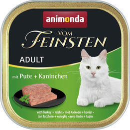 Produktbild von animonda Vom Feinsten Adult 100g Schale Katzennassfutter 32 x 100 Gramm Pute + Kaninchen