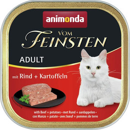 Produktbild von animonda Vom Feinsten Adult 100g Schale Katzennassfutter 32 x 100 Gramm Rind + Kartoffeln