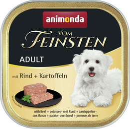 Produktbild von animonda Vom Feinsten Adult 150g Schale Hundenassfutter Sparpaket 44 x 150 Gramm Rind + Kartoffeln