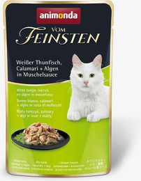 Produktbild von animonda Vom Feinsten Adult 50g Beutel Katzennassfutter 18 x 50 Gramm weißer Thunfisch, Calamari + Algen in Muschelsauce