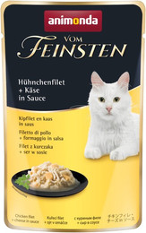 Produktbild von animonda Vom Feinsten Adult 50g Beutel Katzennassfutter Sparpaket 36 x 50 Gramm Hühnchenfilet + Käse in Sauce
