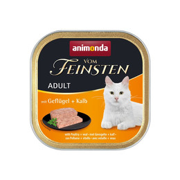 Produktbild von Animonda Vom Feinsten Adult Katzen-Nassfutter mit Geflügel und Kalb - 32 x 100 g
