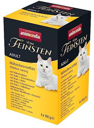 Produktbild von animonda Vom Feinsten Adult Katzenfutter Hühnchenvielfalt - 6 x 100 g