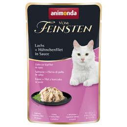 Produktbild von Animonda Vom Feinsten Adult Katzenfutter mit Lachs und Hühnchenfilet in Sauce - 18 x 50 g