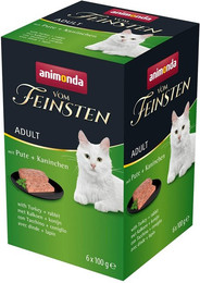 Produktbild von animonda vom Feinsten Adult Katzenfutter nass mit Pute und Kaninchen - 6 x 100 g