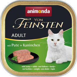 Animonda vom Feinsten Adult Katzenfutter - Schälchen - Pute & Kaninchen - 32 x 100 g – Bild 1 von 2