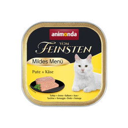 Produktbild von Animonda Vom Feinsten Adult Mildes Menü Pute + Käse - 32 x 100 g