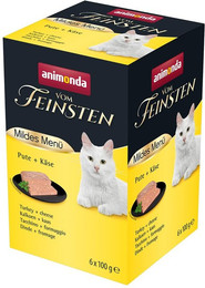 Produktbild von animonda vom Feinsten Adult Mildes Menü Pute + Käse - 32 x 100 g