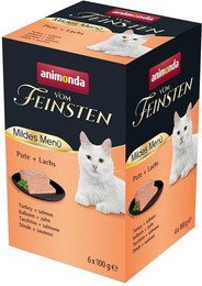 Produktbild von animonda vom Feinsten Adult Mildes Menü Pute + Lachs - 32 x 100 g