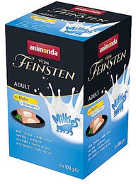 Produktbild von animonda Vom Feinsten Adult Milkies mit Huhn und Milchkern - 6 x 100 g
