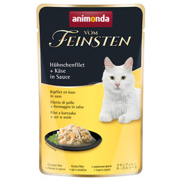 Produktbild von Animonda Vom Feinsten Adult mit Hühnchenfilet und Käse in Sauce - 18 x 50 g