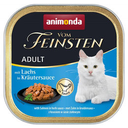 Produktbild von Animonda Vom Feinsten Adult mit Lachs in Kräutersauce - 32 x 100 g