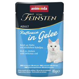 Produktbild von Animonda Vom Feinsten Adult Raffinesse in Gelee Huhn & Kabeljau - 24 x 85 g