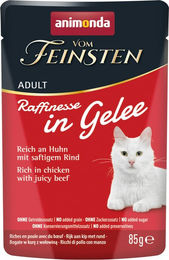 Animonda Vom Feinsten Adult Raffinesse in Gelee Huhn & Rind - 24 x 85 g – Bild 1 von 2