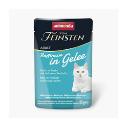 Produktbild von Animonda Vom Feinsten Adult Raffinesse in Gelee Huhn & Seelachs - 24 x 85 g