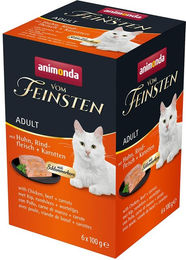 Produktbild von animonda vom Feinsten Adult Schlemmerkern Huhn, Rind und Karotten - 6 x 100 g